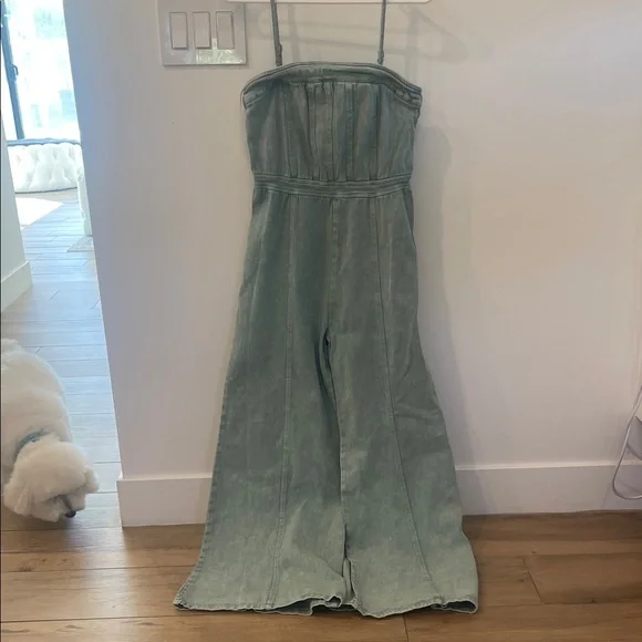 Vici Light Blue Jumpsuit - Picture 2 of 4